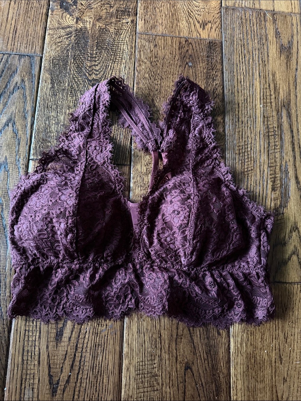 NWOT AERIELace Bralette in Plum - Women's Intimates Size M